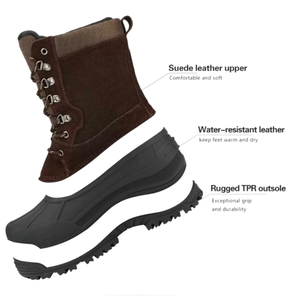 Nortiv8 - Terrex 2M Men's Waterproof Winter Insulated Snow Boots - size 15 - Picture 4 of 8